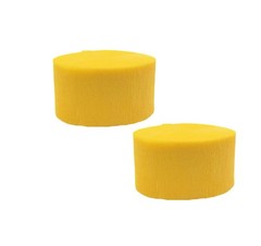 Blue and Gold Yellow Crepe Paper Streamers, 4 Rolls Total, Made in USA