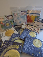 Party Creations Baby Shower Balloon Centerpiece Kit + 6 Balloons New Mylar