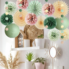 Sage Green and Dusty Pink Party Decorations Retro Olive Sage Green and Dusty Ros