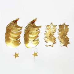 Celestial Gold Moon Star Garland – Perfect for Baby Showers & Eid Celebrations