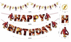 «Flsh Theme Party Supplies – Superhero Decorations Set for Boys & Girls – Inc…