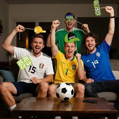 25 Pcs Soccer Photo Booth Props with Stick Funny Sports Team Players Photo Bo…