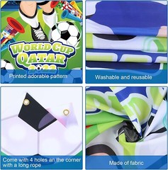 2022 World Cup Photo Props Accessories, Funny Football Player Face Game for 2022