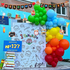Welcome Back to School Decorations Set, Welcome Back Banner, Backdrop, Hanging S