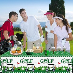 Golf Decorations Tablecloth,2pcs Golf Table Cloth Plastic Golf Party Decorati…