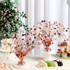 3 Pcs 30th Rose Gold Decorations for Table Centerpieces Star and Number 30 Me…