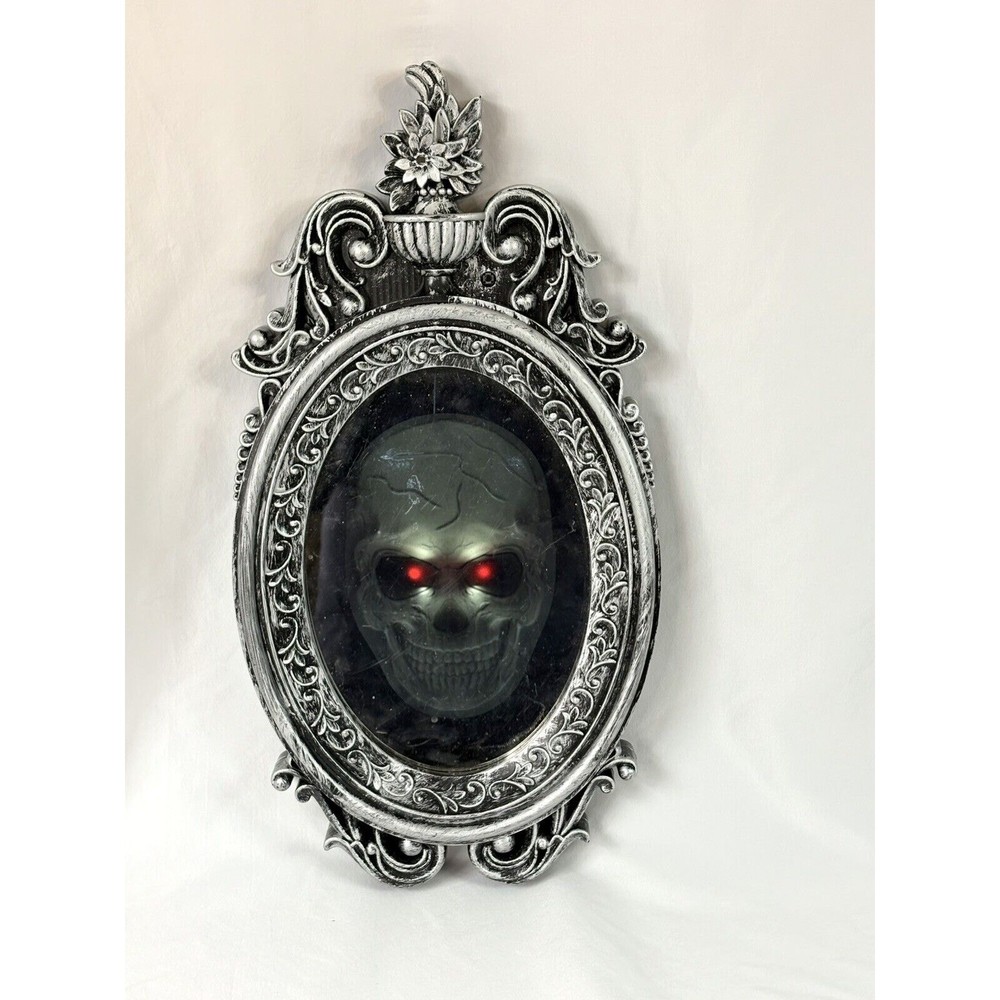 Halloween Gothic Animated Spooky Mirror Lights Sound Party Prop Decoration
