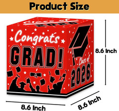 Graduation Decorations 2026 Grad Card Box for Gift Graduation Party Favors Decor