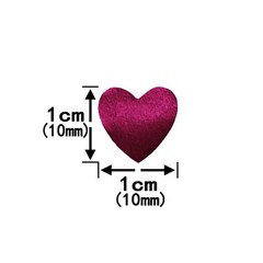 60g Burgundy Heart Table Confetti Metallic Foil Shaped Valentine’s Day Wedding