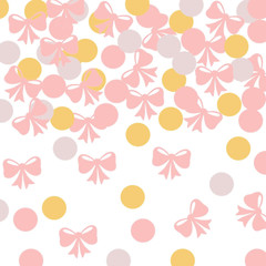 100PCS Pink Bow Confetti Bow Party Confetti She Is Trying the Knot Table Confett