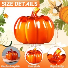 2 Pcs Light up Fall Pumpkin Halloween Pumpkin Decorations Autumn Thanksgiving…
