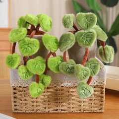 Plush Pothos Plant Decor, 2 Color Options Faux Trailing Greenery Stuffed Home