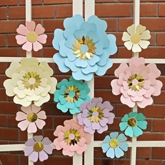 Pastel Paper Flower for Wall Decor Easter Flowers Supplies Birthday Bridal Ba…