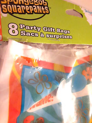 Vintage Sponge Bob Birthday Party Supply Lot Invitations Cups Loot Gift Bags NOS