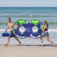 JOSEN Inflatable River Tube Float – 2 Person Heavy Duty River Float, Pool Flo…