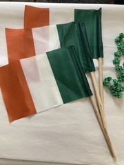 St Patrick’s Day Irish Party New Hat Cups Fabric Pins Flags Used Banner & Sash