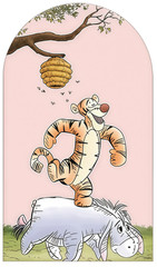 Winnie the Pooh Arch Backdrop Cover Background Photo Happy Birthday Party Decor