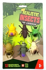 6x Rubber Beetles Joke Halloween Prop Novelty Cockroaches Insects Prank Fake Fun