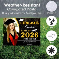 Personalized 2025 Graduation Decorations-Congrats Grad Yard Sign Decoration