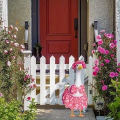 Goose Clothing Set for Outdoor Decor Featuring Bikini Skirt and Sunglasses