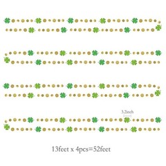 Cheerland St Patricks Day 4 Count (Pack of 1), Clover and Circle Garland