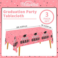 Graduation Tablecloths Graduation Party 2025 Table Decorations Waterproof Plasti