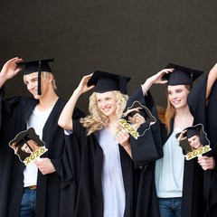 2 Pcs Large Graduation Sublimation Blanks Fans 17.7×11.8 Inch Class of 2026 B…