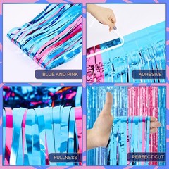 Lightweight Cartoon-Themed Fringe Curtains, 2 Pack – Ideal for Kids’ Birthdays