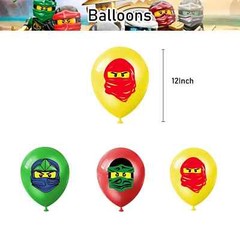 Ninjas Theme Birthday Party Supplies Set for Children Boys Girls Party Decorate