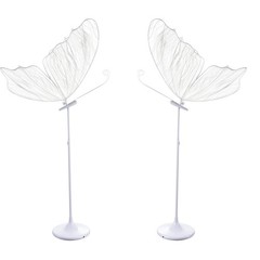 2PC LED Light Wedding Butterfly Floor lamp Creative Butterfly Ceiling Lamp Props