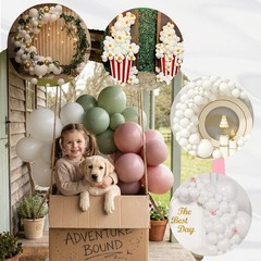 100 Pcs Quick Link Balloons Pearl White Latex Linking Balloons Balloon Wall A…
