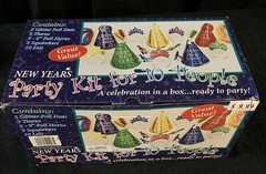New Years Party Kit For 10 People Hat Tiara Noise Maker Leis 30 Pc Jewel Colored