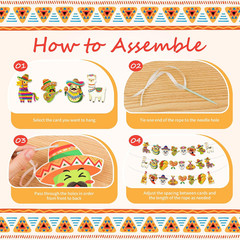 24PCS Mexican Theme Party Decorations, Fiesta Mexican Banner Cinco De Mayo Pa…