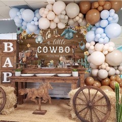 Cowboy Baby Shower Backdrop Western Theme A Little Cowboy Is On The Way Decor