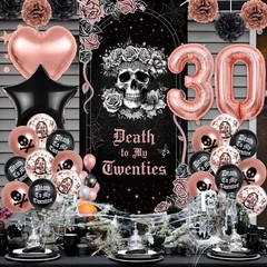 Death to My 20s Decorations, 30th Birthday Decorations for Her, Rip 20s Banne…