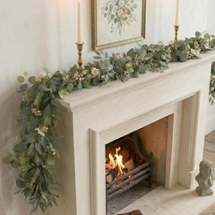 6 Ft 2 Packs Artificial Greenery Eucalyptus Garlands Faux Silver Dollar