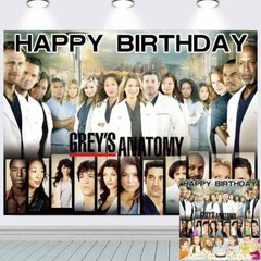 Grey’s Anatomy Birthday Decoration Party Supplies Backdrop Banner Vinyl 7x5ft