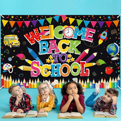 Welcome Back to School Banner Backdrop | Classroom Decorations, School Supplies