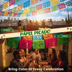 Reusable 36 Ft Mexican Banner Set – 2 Packs for Festive Indoor/Outdoor Fun
