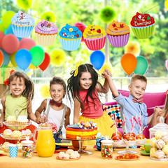 12 Pcs Colorful Cupcake Cutouts Birthday Classroom Bulletin Board Decorations 9.