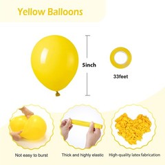 FOTIOMRG 120pcs 5 inch Balloons, Small Latex Party Balloons Helium Quality fo…