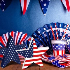 Durable Wooden Star Blocks – 3Pc Set for 4th of July, Labor Day & Memorial Day