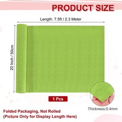 Light Green Crepe Paper Roll Decoration 20 Inch Wide x 7.5 Ft Party Wedding