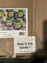 Beistle Mardi Gras Assortment 25 Hats 25 Masks 50 Horns 25 33” Party Beads