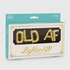 Birthday Party Cake Cupcake Candles “OLD AF” Humor Gold Balloon Funny NEW Design