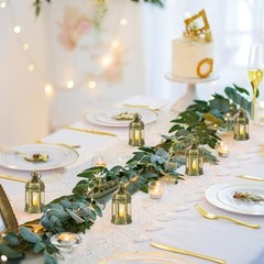 Mini Lanterns Decorative for Centerpiece:pcs Hanging Small Lantern 10 Gold