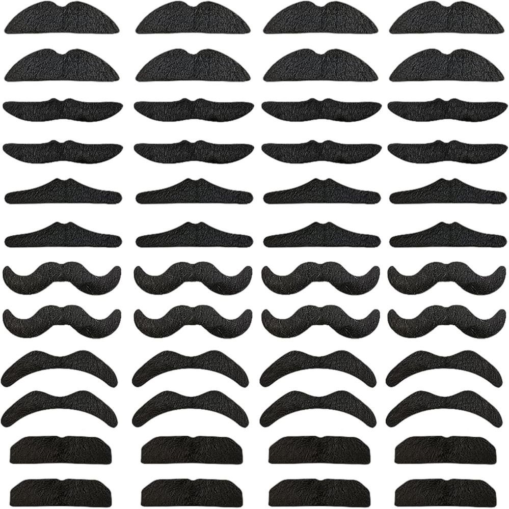 48 Pcs Novelty Fake Mustaches,Mustache Party Supplies, Artificial…