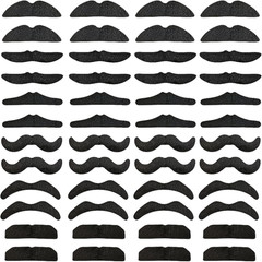 48 Pcs Novelty Fake Mustaches,Mustache Party Supplies, Artificial…