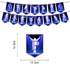 Michael Jackson Birthday Party Decoration Banner Balloon Cupcake Topper Supplies