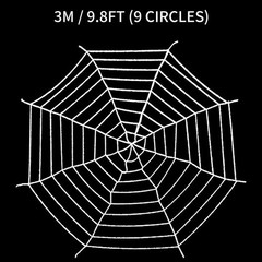 5FT/10FT Halloween Spider Web Decoration Cobwebs Spooky Haunted House Outdoor